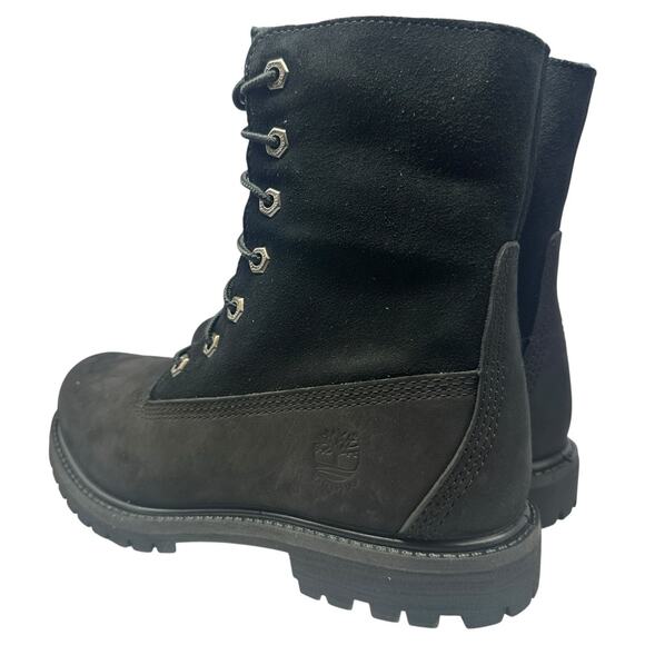 Timberland Women's Teddy Fleece Lined Fold Down Boots 6.5 Waterproof Lug Sole - Picture 5 of 9